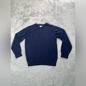 1989 Place Men's Deep Blue V-Neck Sweater